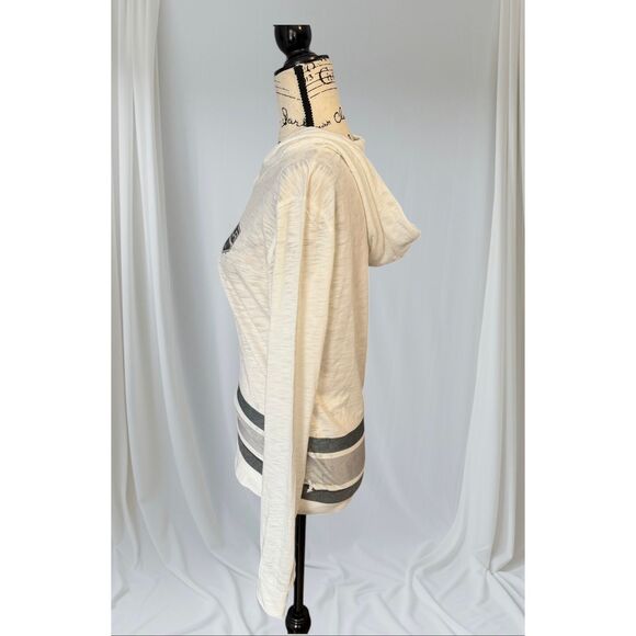 Levelwear Women's Size Medium White Black LA Kings Hockey Hoodie Sweatshirt - Picture 4 of 6